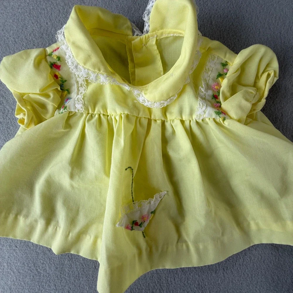 Vintage Baby Girl Clothing Lot 7 Pc Dresses Bloomers Lace Sears Mayfair Nannette